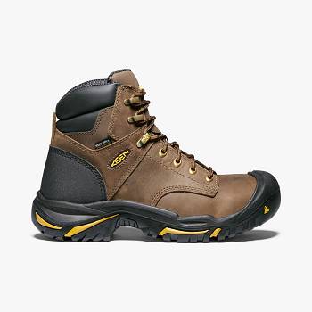 KEEN Mt Vernon 6" (Steel Toe) - Hnede Pracovne Cizmy Panske, KEEN245